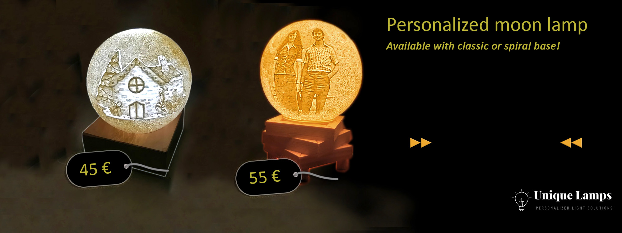 3D tiskana lučka, okrasek, različni modeli, personalizirano darilo, litofan